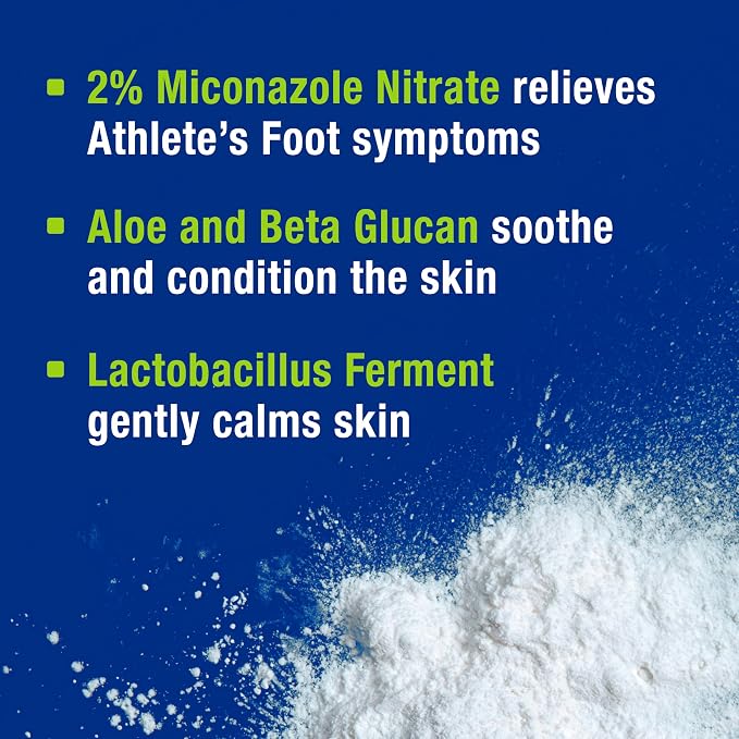 Zeasorb Super Absorbent AF Powder, Patented Odor Control Technology, with 2% Miconazole Nitrate and Soothing Aloe, Talc-Free, 2.5 oz Bottle
