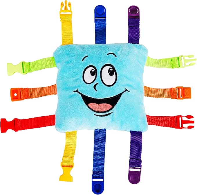 Buckle Toys - Bubbles Square - Learning Activity Toy - Develop Motor Skills and Problem Solving - Easy Travel Activities for Kids Toy