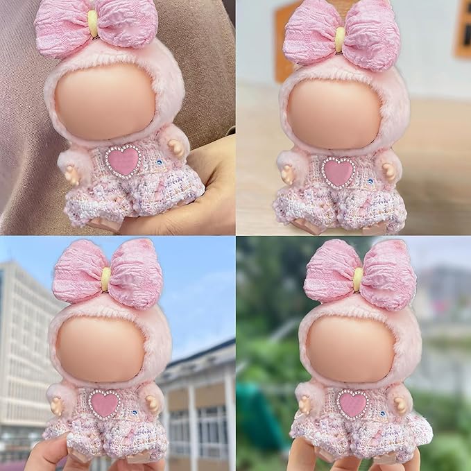 Clothes Fit for 17CM Doll, Fashion Doll Clothes Outfit Set Cute Theme Designer Toys Dress Accessories for Collector Fans Display (Pink Set)