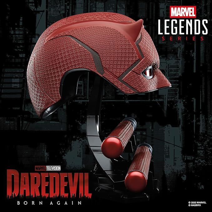 Marvel Legends Series Daredevil: Born Again Premium Roleplay Mask and Billy Club, Collectibles for Adults