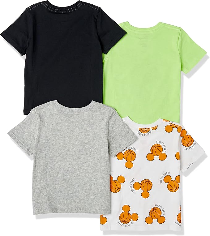 Amazon Essentials Disney | Marvel | Star Wars Boys and Toddlers' Short-Sleeve T-Shirts (Previously Spotted Zebra), Multipacks