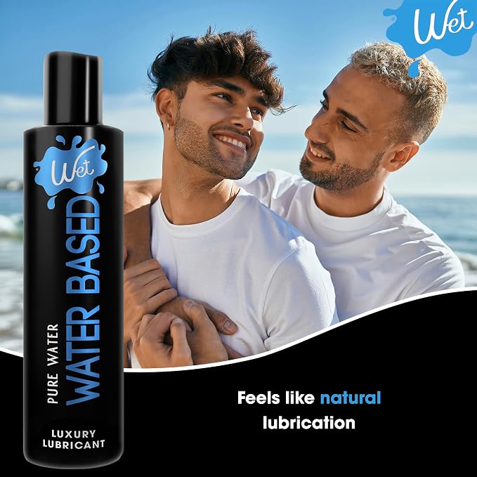 Wet Silver Water-Based Lubricant | Long-Lasting, Original Premium Formula | Vegan, pH-Balanced, Hypoallergenic, Paraben-Free, Non-staining | Lube for Men, Women & Couples, 3 fl oz