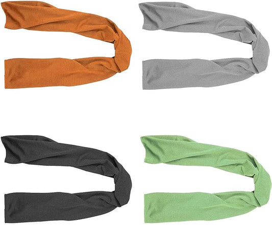 4 Packs Cooling Towel (40"x 12"), Ice Towel, Microfiber Towel, Soft Breathable Chilly Towel Stay Cool for Yoga, Sport, Gym, Workout, Camping, Fitness, Running, Workout & More Activities (Multicolor)