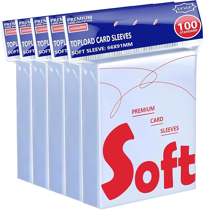 500ct Card Sleeves - OPP Penny Sleeve for Trading Cards - Premium Toploader Inner - Fit 2.5"x3.5" Standard Trading Sports Game Cards - Ideal for Card Enthusiasts (500 Pcs)