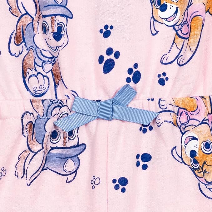Paw Patrol Marshall Chase Skye Girls Sleeveless Romper Toddler to Big Kid