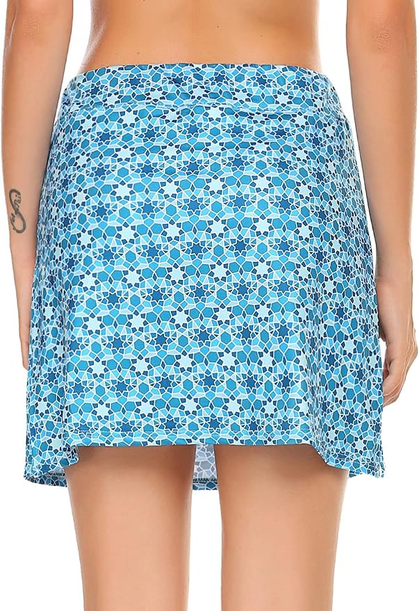 Ekouaer Women's Active Performance Skort Lightweight Skirt for Golf Tennis | Built-in Shorts, A Line, High Waisted, Tummy Control, Pickleball, Running, Workout, Sports, Skorts for Woman