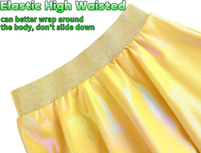 Gnainach Girls Skorts High Waist Athletic Skirts with Shorts Stretchy Activewear for Teens Kids Performance Tennis