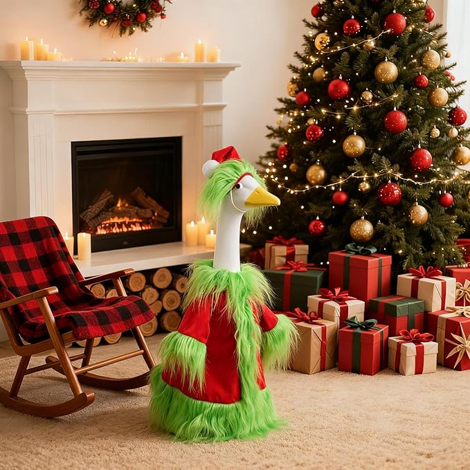 Christmas Goose Outfit for 23" Lawn Goose