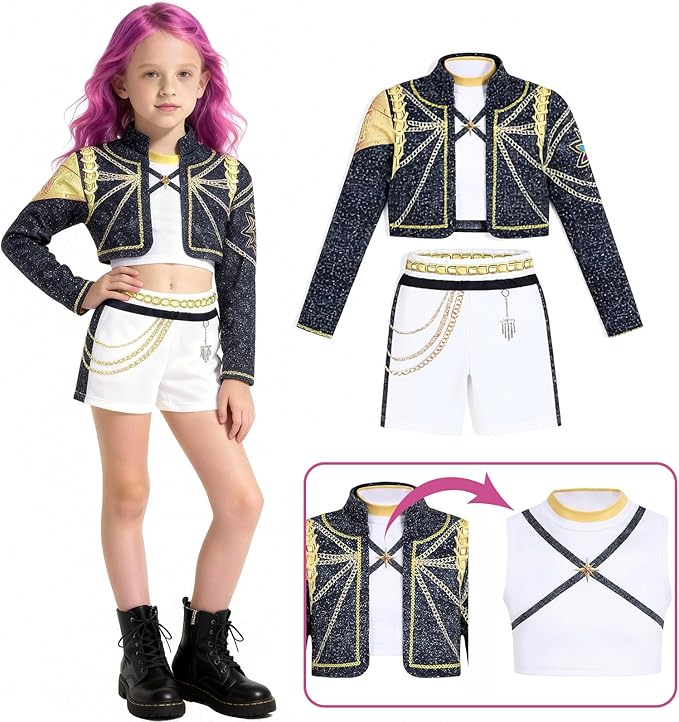 K Pop Costume Zoey Rumi Mira Outfits for Girls, Korea Idol Cosplay Cloth Birthday Gift
