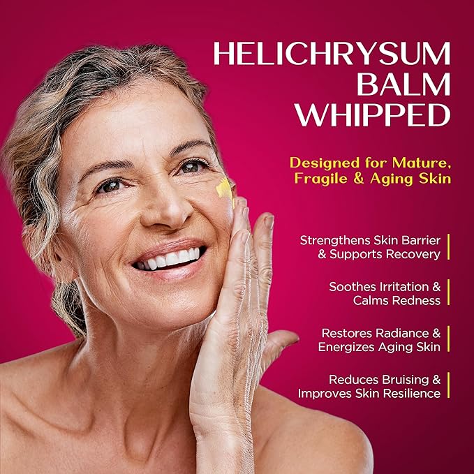 Vigority Helichrysum Balm Soothes & Repairs: Restorative Arnica Cream with Calendula for Bruised, Fragile & Thin Skin – Moisturizes, Revitalizes & Strengthens Skin Barrier for Adult Seniors - 3.4 oz