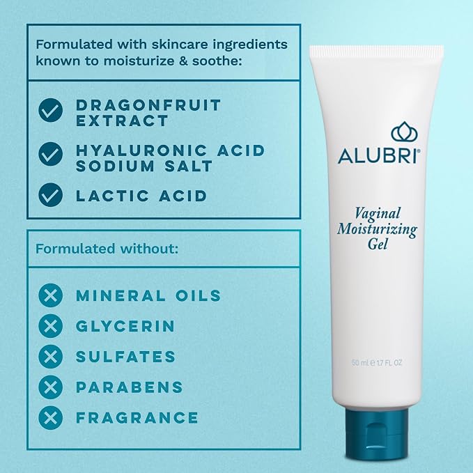Vaginal Moisturizer, 72-Hour Hydration, Hormone-Free, 1 Month Supply | Non-drip gel, no fragrance, sodium hyaluronate, Activated Oil Complex, supports microbiome, clinically tested, sensitive skin