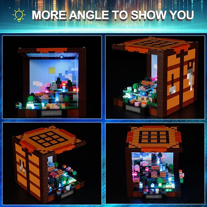LED Light Kit for Lego 21265 The Crafting Table Set,Compatible with Lego 21265 Building Blocks Model(Not Include Blocks Set)