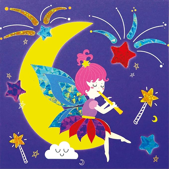 My Magic World DIY 3-in-1 Sparkle Art Set for Kids (12 Sparkly Creative Arts and Crafts Projects : Glitter/Sequin/Foil Art) Handcraft/Handmade/Creative Art