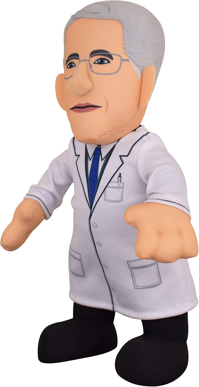 Bleacher Creatures Dr. Fauci 10" Plush Figure- A Science Hero for Play or Display
