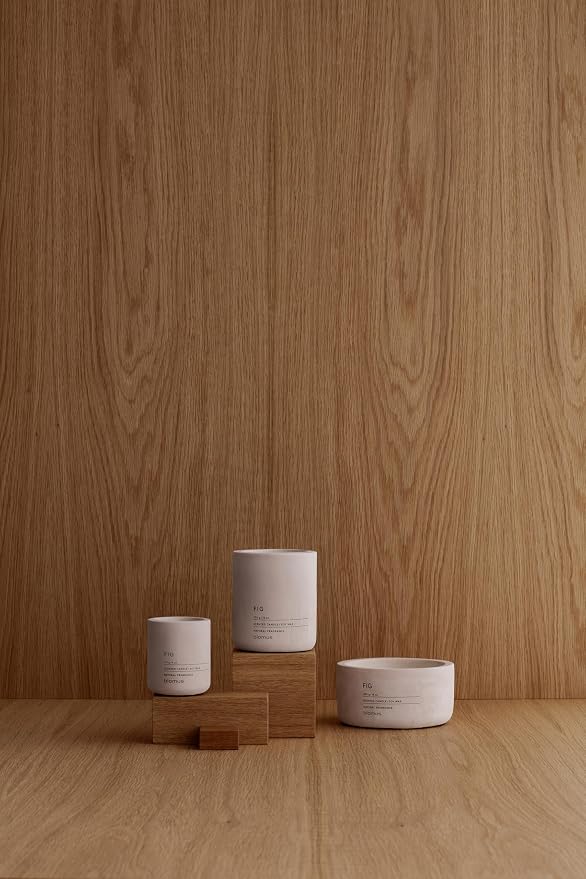 Blomus Fraga Scented Candle Withered Rose L Soy Wax Concrete