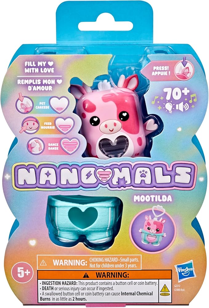 Mootilda The Pink Cow, Electronic Pet Cow Toy, 70+ Responses, Interactive Fidget Toys for Girls & Boys Ages 5+