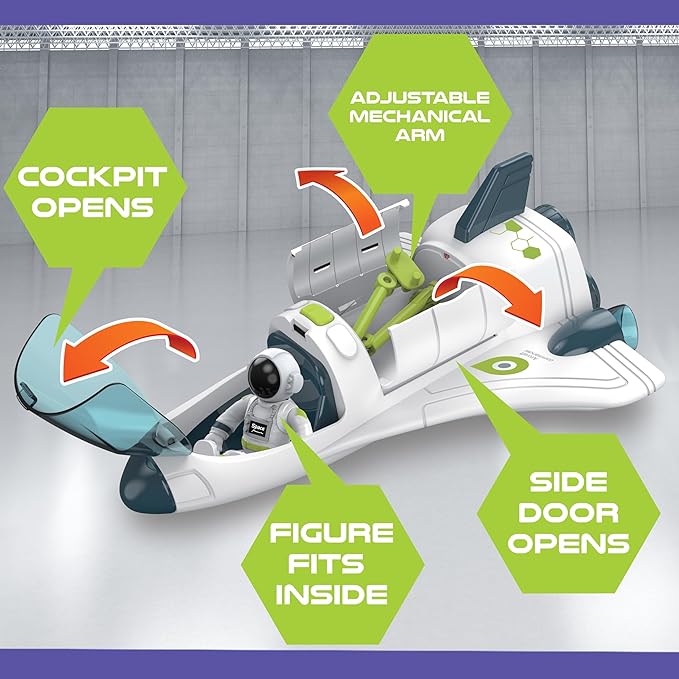 Space Shuttle Toy | Rocket Ship with Astronaut | Space Toys for Kids 3 5