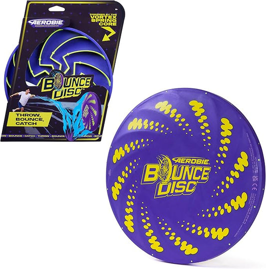 Aerobie Bounce Disc, Throwing Disc Toy for Kids, Backyard Toys, Outdoor Games for Adults & Family, Ages 5 & Up
