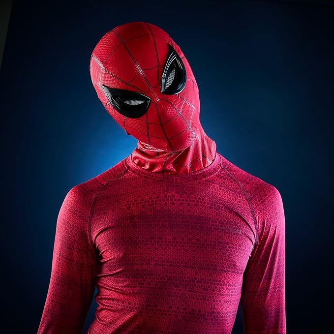 Spider-Man Marvel Legends Series Homecoming Electronic Expressive Mask, Premium Interactive Roleplay Gear for Adults
