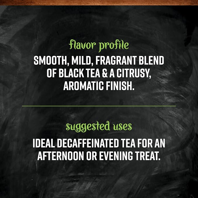 Frontier Co-op Decaf Earl Grey Black Tea, 1-pound Bulk Bag, Smoky Tea Flavor with Bergamot Oil, Great with Citrus, Kosher