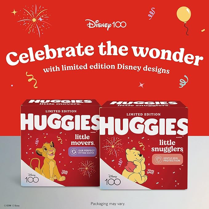 Huggies Size 5 Diapers, Little Movers Baby Diapers, Size 5 (27+ lbs), 19 Count, Packaging May Vary