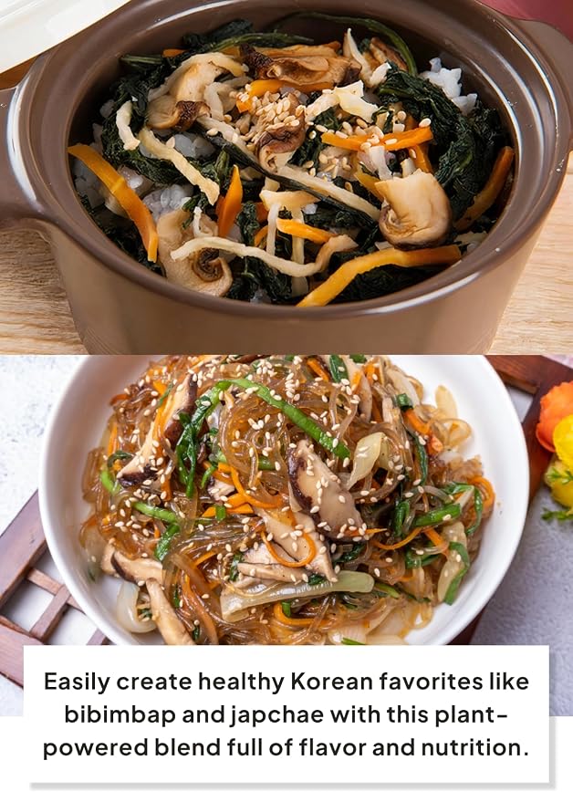 Korean Food Root Vegetable Mix for Rice Cooking, Vegan, 3 Pack Bundle, 240g | Dried root vegetable blend for rice dishes and bibimbap, packed in convenient portions