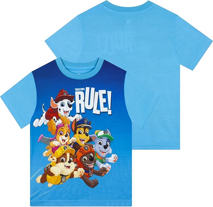 Paw Patrol Pajamas, Marshall And Chase Pajamas, Short Sleeve Boys Pjs, Summer Pjs For Boys