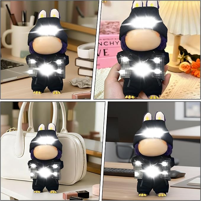 Clothes Fit for 17CM Doll, Fashion Doll Clothes Outfit Set Cute Theme Designer Toys Dress Accessories for Collector Fans Display (Black Vest)