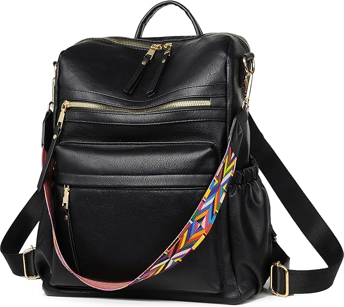 Dora & Liz Womens Backpack Purse Leather Fashion Travel Backpack Purse for Women Designer Ladies Shoulder Bags