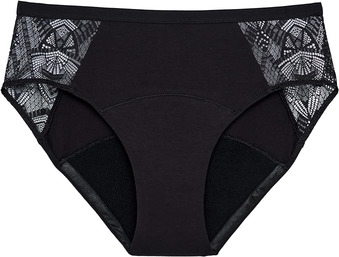 Thinx Ultra-Soft Leakproof Briefs for Women – Reusable, Comfy Period Underwear Holds Up to 12 Tampons