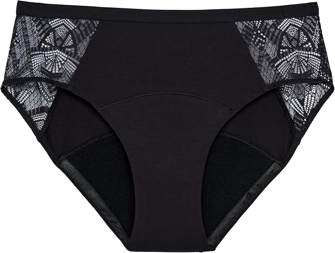 Thinx Ultra-Soft Leakproof Briefs for Women – Reusable, Comfy Period Underwear Holds Up to 12 Tampons
