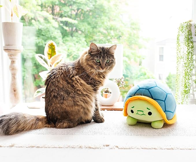 MochiOshis Turtle 12-Inch Character Plush Toy Jinba Osoioshi | Plushie, Huggable Soft Stuffed Animal for Cuddling | Friendly Companion Plush Figure Toy | Officially Licensed MochiOshis Turtle Plushie