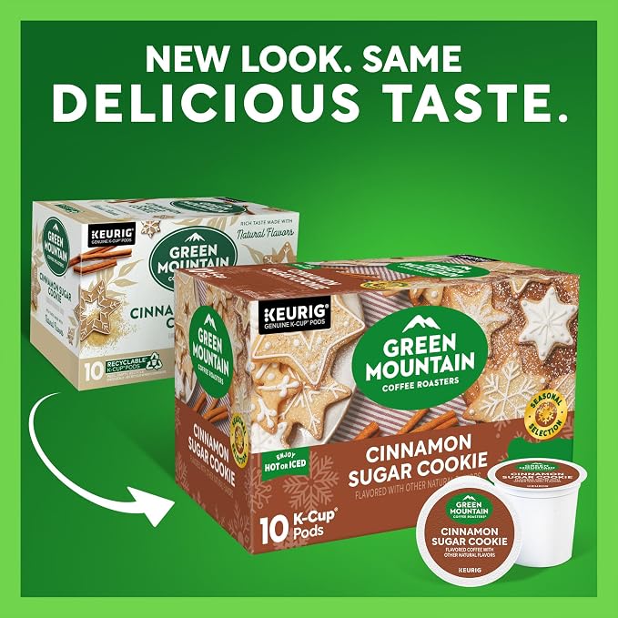Green Mountain Coffee Roasters Cinnamon Sugar Cookie Coffee, 10 Count