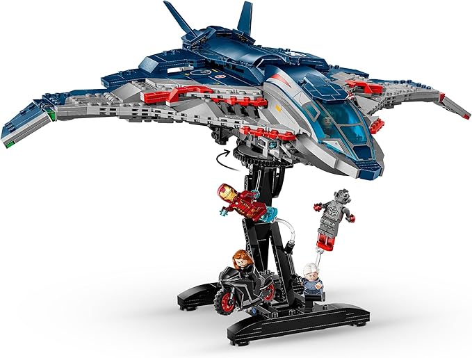 LEGO Marvel Avengers: Age of Ultron Quinjet - Kids Toy for Boys and Girls, Ages 12+ - Avengers Toy with 5 Marvel Action Figures - Collectible Decor & Playset - Gift Idea for Birthdays - 76325