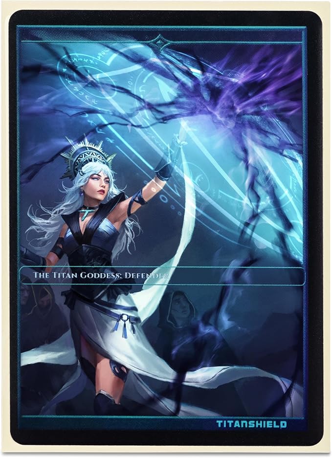 TitanShield Premium Card Sleeves | Compatible with Pokemon, One Piece, Lorcana, Flesh & Blood, & Magic The Gathering MTG | (150 Sleeves - Standard) (1, Ivory, Standard | 66x91mm)