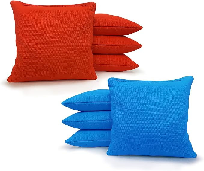 Tailgating Pros Regulation Cornhole Bags - Set of 8 - Corn Filled & Handmade 25+ Color Options