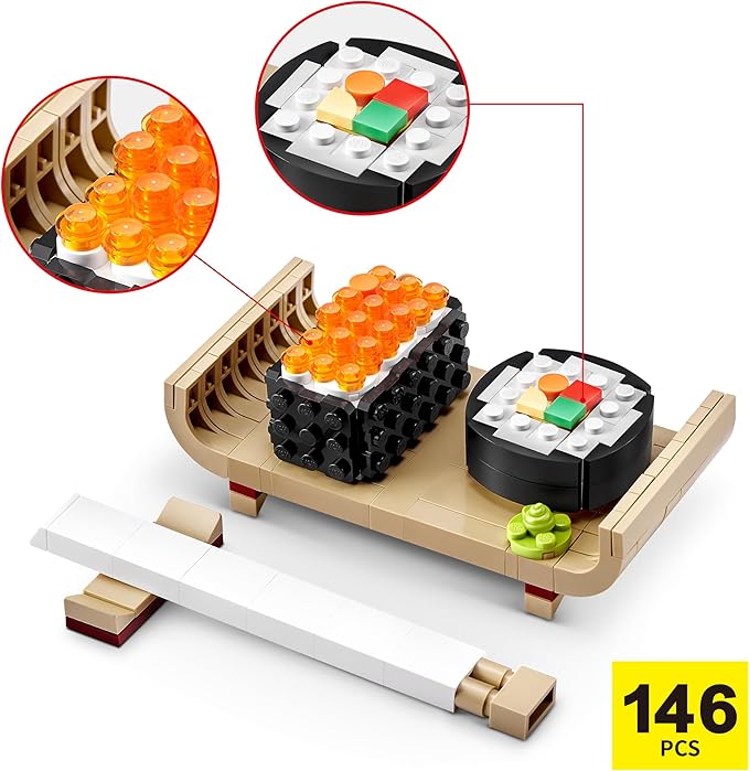 MAX Premium Sushi Building Bricks Capsule x2 Novelty Unboxing Toy Collectible Mini's by ZURU