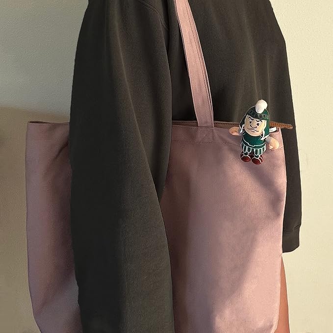 Bobbi-Dobbiez Attachable Plushie Michigan State University Sparty Mascot – Attaches to Backpacks, Bags, Shoes, Water Bottles, and More