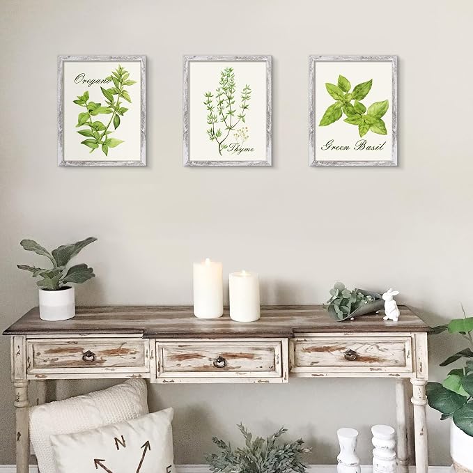 upsimples 11x14 Picture Frame, Display Pictures 8x10 with Mat or 11 x 14 Without, Wall Hanging Photo Frames, Rustic White, 1 Pack