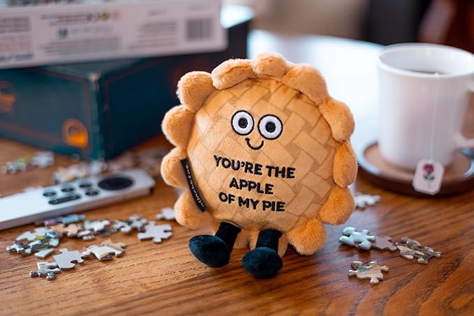 Pie Plushie - You're The Apple of My Pie Cute Apple Pie Plush, Food Plushie Gift for Kids