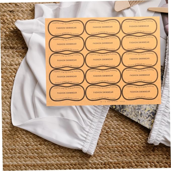 Protective Sticker for Lingerie Swimwear Protective Sticker Adhesive Decal Underpants Decal (100pcs)