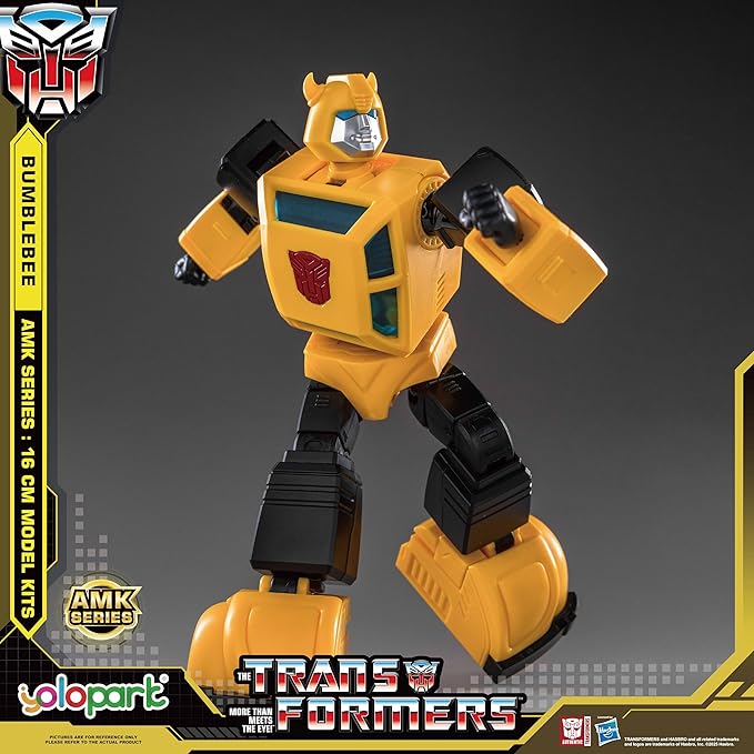 YOLOPARK Bumblebee Transformers Toy,AMK Series 6.3 Inch Highly Articulated Transformers G1 Action Figures with Weaponry for Adults Boys Girls,No Converting