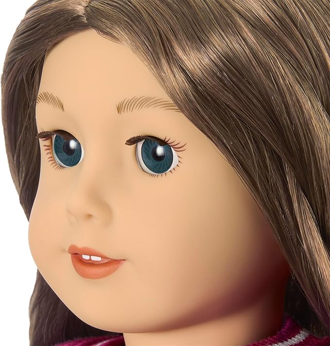 American Girl, Truly Me 18-inch Doll #126 with Dark-Blue Eyes, Long Wavy Brown Hair, Light Skin, for Ages 6+
