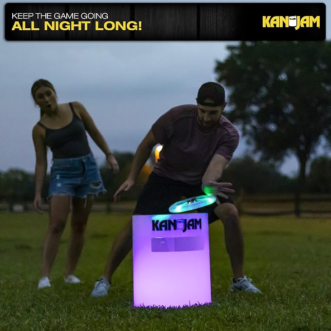Kan Jam Disc Toss Game - American Made Outdoor Game for The Backyard, Beach, Park, Tailgates - Original, Illuminate, Pro, Travel Edition, and Carry Bag Only