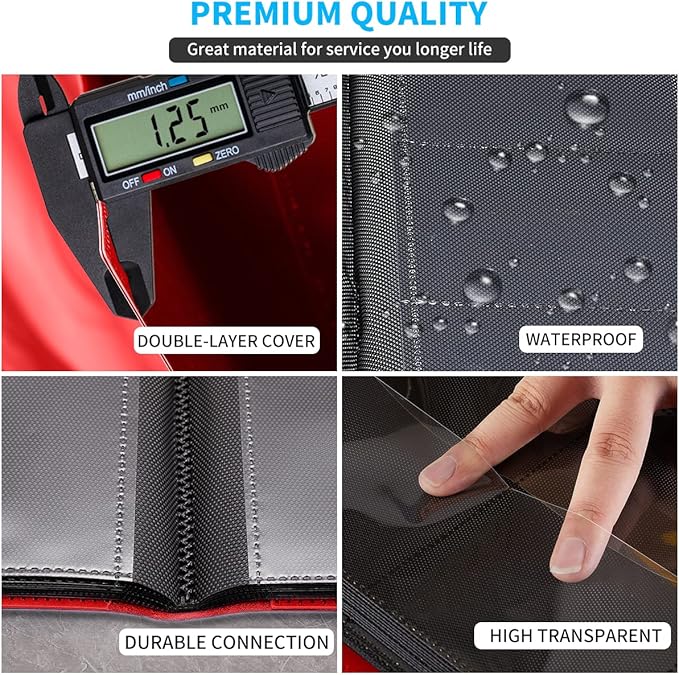 Upgraded 9 Pockets Trading Card Collection Binder, 360 Book Holder Album for Yugioh, MTG, TCG, Magic, Sports Cards - Red