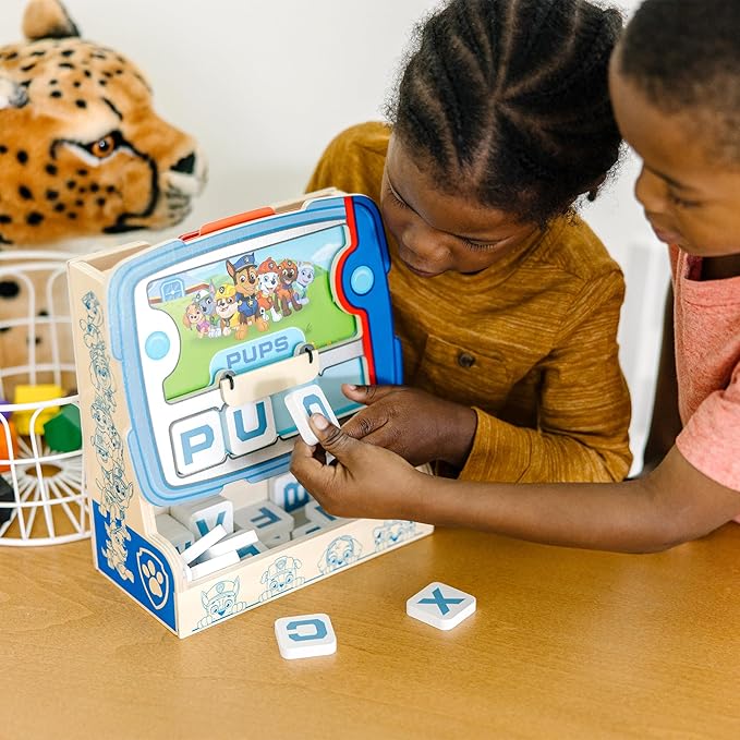 Melissa & Doug PAW Patrol Wooden See & Spell Pup Pad Game - FSC Certified