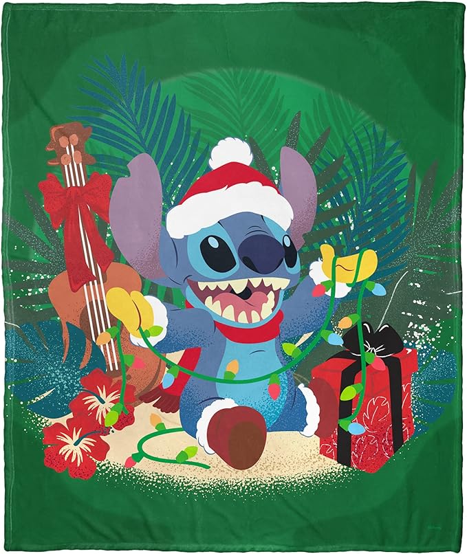 Northwest Lilo and Stitch Silk Touch Throw Blanket, 50" x 60", Hawaiian Holiday