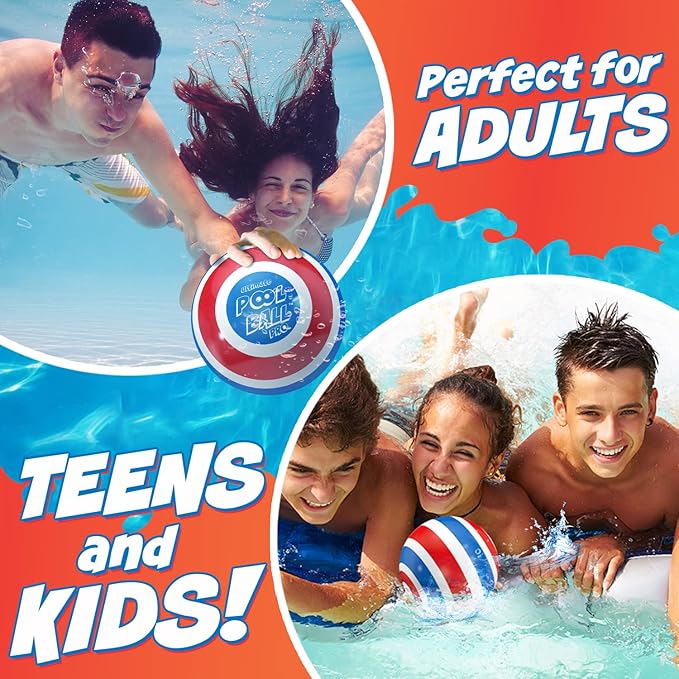 Activ Life The Ultimate Pool Ball - Fill It with Water to Play Underwater Games! Best Pool Toys for Kids Ages 8-12 - Fun Summer Toy for Boys & Gift Ideas for 6, 7, 9, 10 & 11 Year Old Girls & Teens