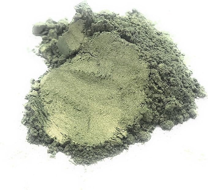 Pearl Mica Powder Pigment Dye - 500 grams (1.1 lbs) - Best Bulk Price for Fine Arts, Crafting, Painting, Bath bomb Soap Candle Slime Jewelry Making, Epoxy Resin, Woodworking (Green AG05)