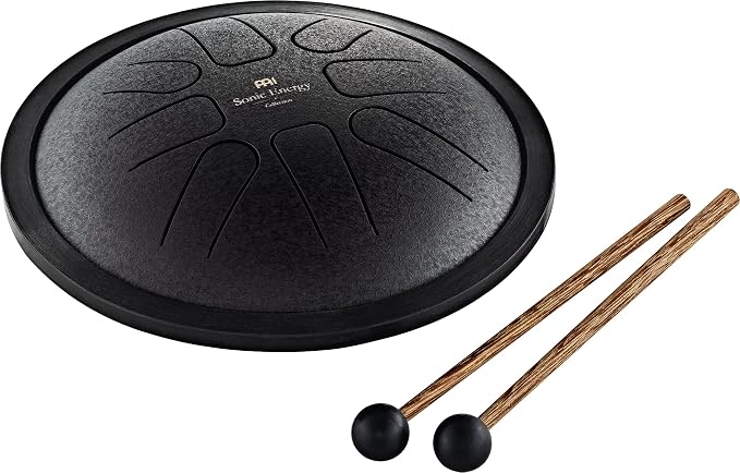 Meinl Sonic Energy Steel Tongue Drum 8 Notes 7" with Mallets, Bag — Sound Healing Instrument for Musical Education, Meditation, ASMR, Yoga